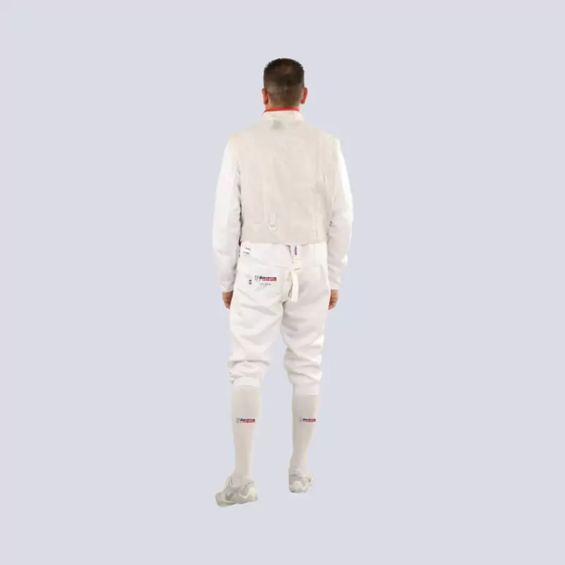 cuirasse électrique fleuret homme dos