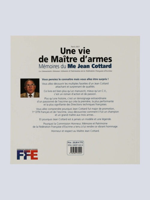 livre une vie de maître d'armes verso