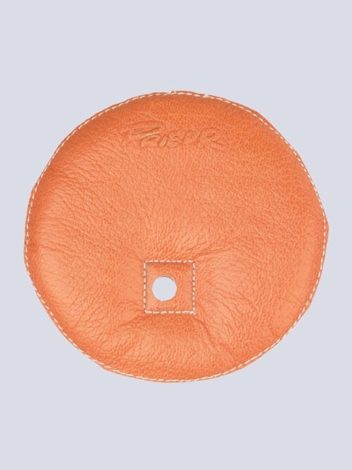 coussin en cuir mini épée orange