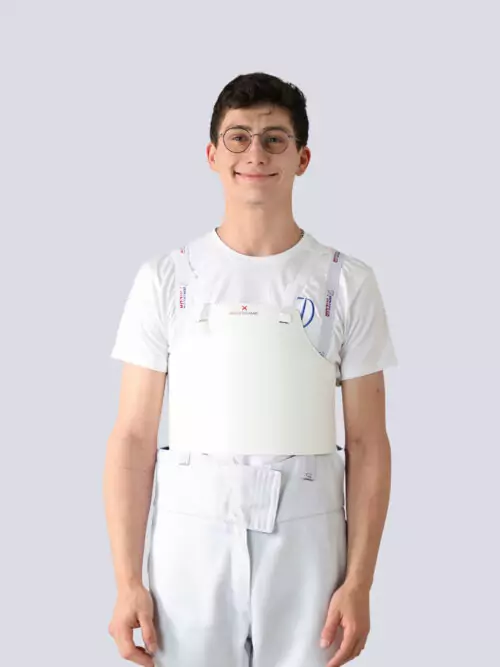 Chest protector for men with straps