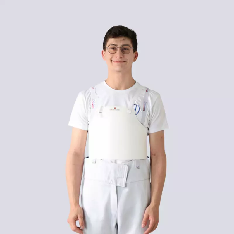 Chest protector for men with straps