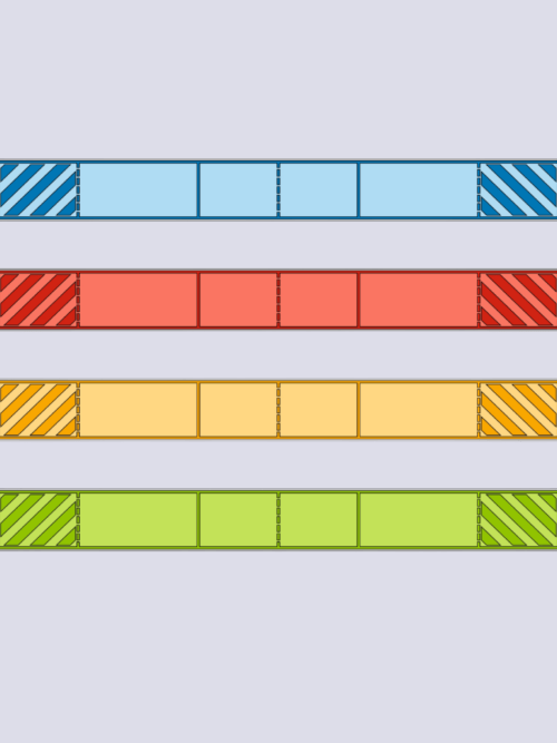New generation color textile track