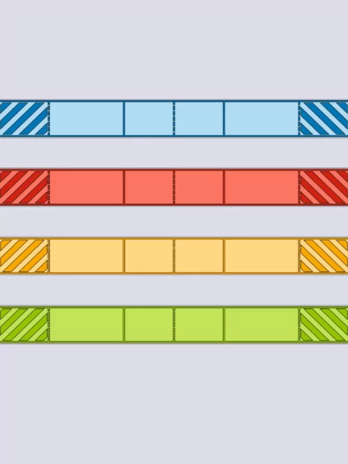 New generation color textile track
