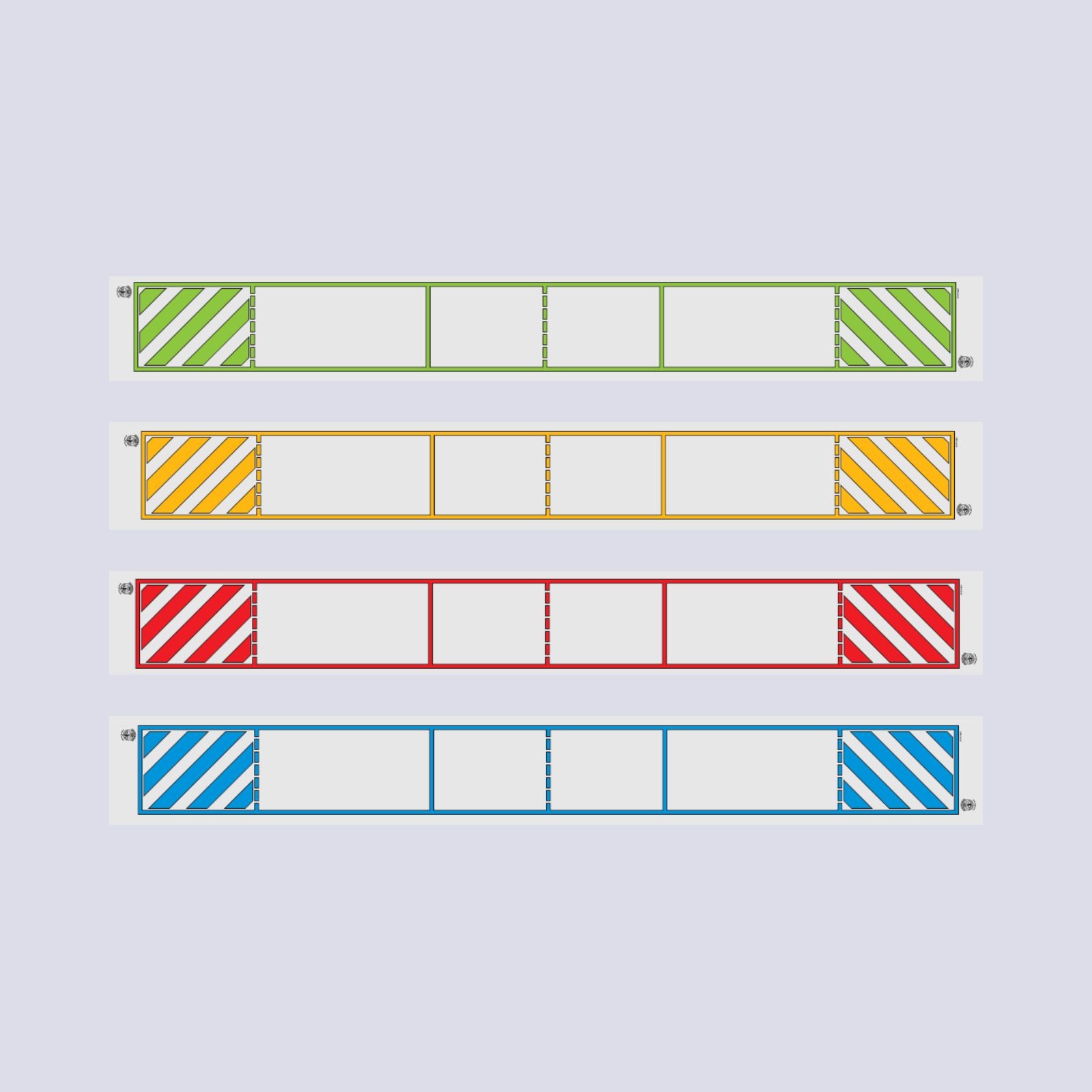 Piste textile grise – Lignes couleurs