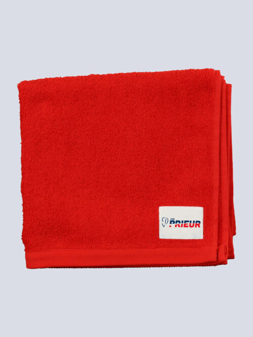 serviette éponge prieur rouge