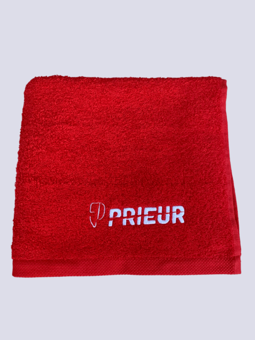 Red terry towel