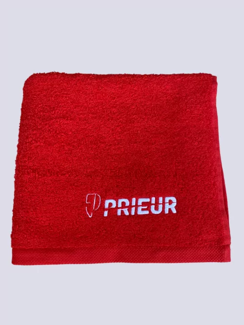 Red terry towel