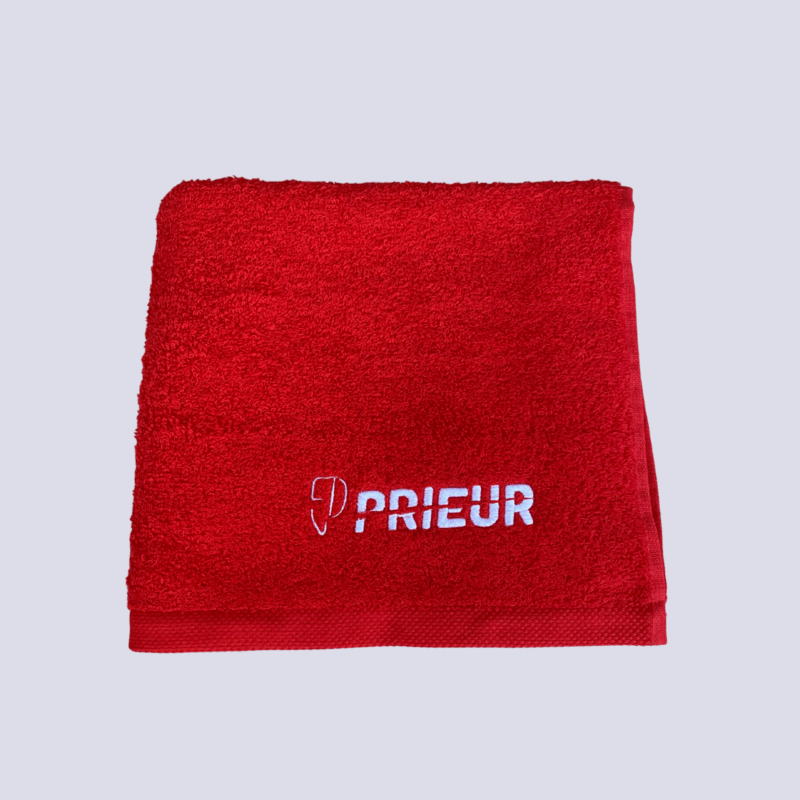 Red terry towel