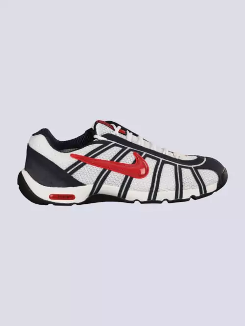 chaussures escrime nike air zoom fencer bleu rouge profil