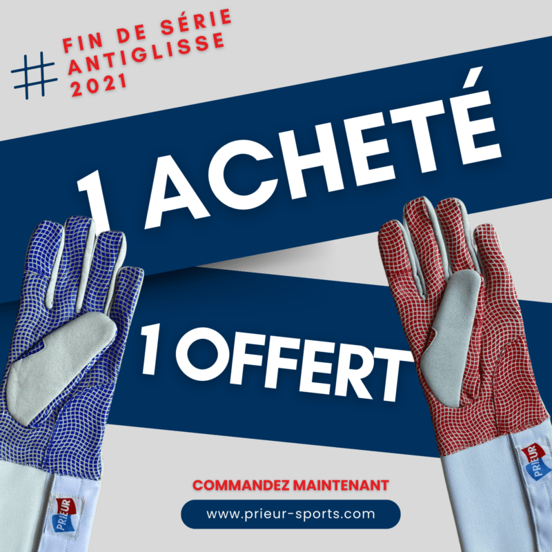 Gant épée et fleuret antiglisse 2021 - FIN DE SERIE